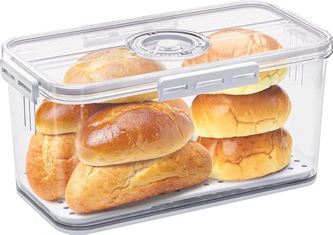 metal air tight bread box|best airtight bread container.